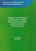 Handbook of international quality control, auditing review, other assurance, and related services pronouncements 2014 Edition Volume 2