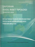 Laporan Hasil Riset Tipologi Semester I 2016 : Red Flag transaksi keaungan mencurigakan terkait penyedia barang dan jasa serta jasa profesi Periode Data 2005 S/D 2014