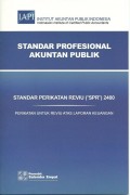 Standar Profesional Akuntan Publik : Standar perikatan revieu (
