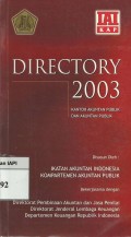 Directory 2003 Kantor akuntan publik dan akuntan publik