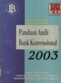 Pedoman audit industri khusus : Pedoman audit bank konvesional 2003