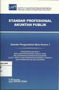 Standar Profesional Akuntan Publik : Standar audit (