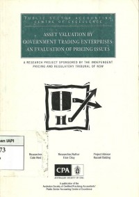 Asset valuation by government trading enterprises : an evaluation of pricing issues