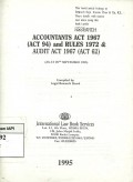 Accountants act 1967 (act 94) and rules 1972 & audit act 1967 (act 62)