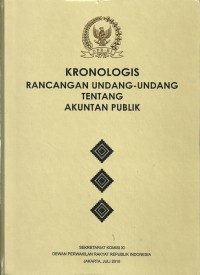 Kronologis rancangan undang-undang tentang akuntan publik