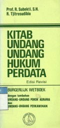 Kitab undang-undang hukum perdata edisi revisi
