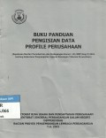 Buku pedoman pengisian data profile perusahaan