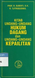 Kitab undang-undang hukum dagang dan undang-undang kepailitan