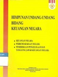 Himpunan undang-undang bidang keuangan negara