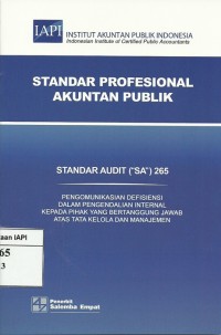 Standar Profesional Akuntan Publik : Standar audit (